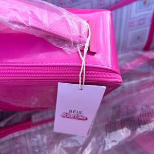 BEIS Barbie Hot Pink Cosmetic Bag